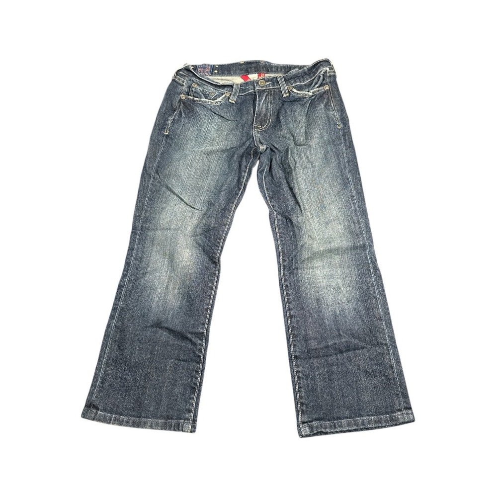 Lucky Brand Classic Rider Crop Jeans Dark Wash Denim Size 2/26
